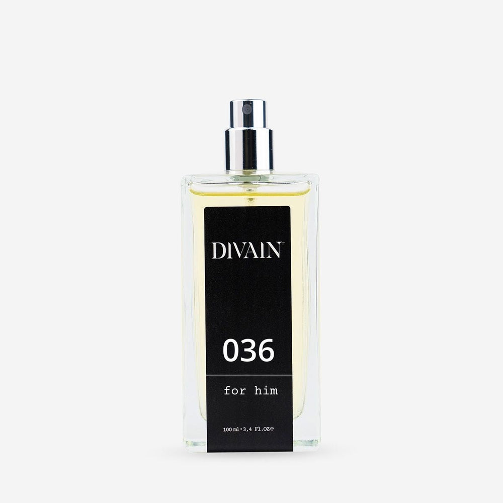 Fles van equivalent parfum voor heren divain-036