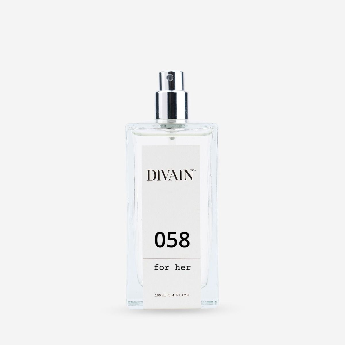 Fles van equivalent parfum voor dames divain-058