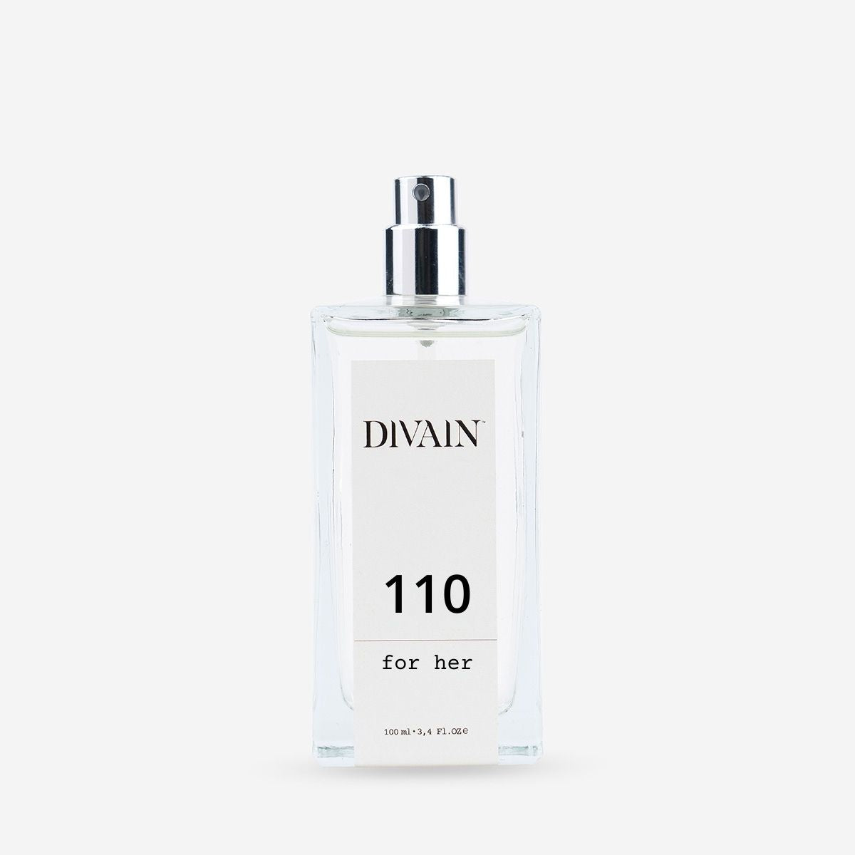 Fles van equivalent parfum voor dames divain-110