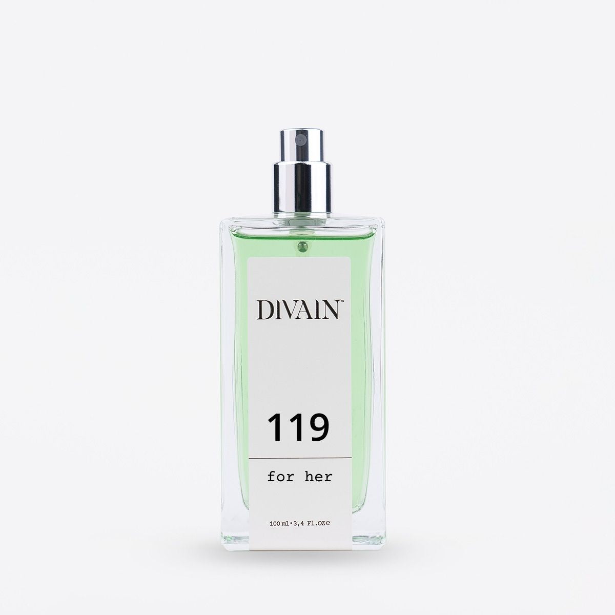 Fles van equivalent parfum voor dames divain-119