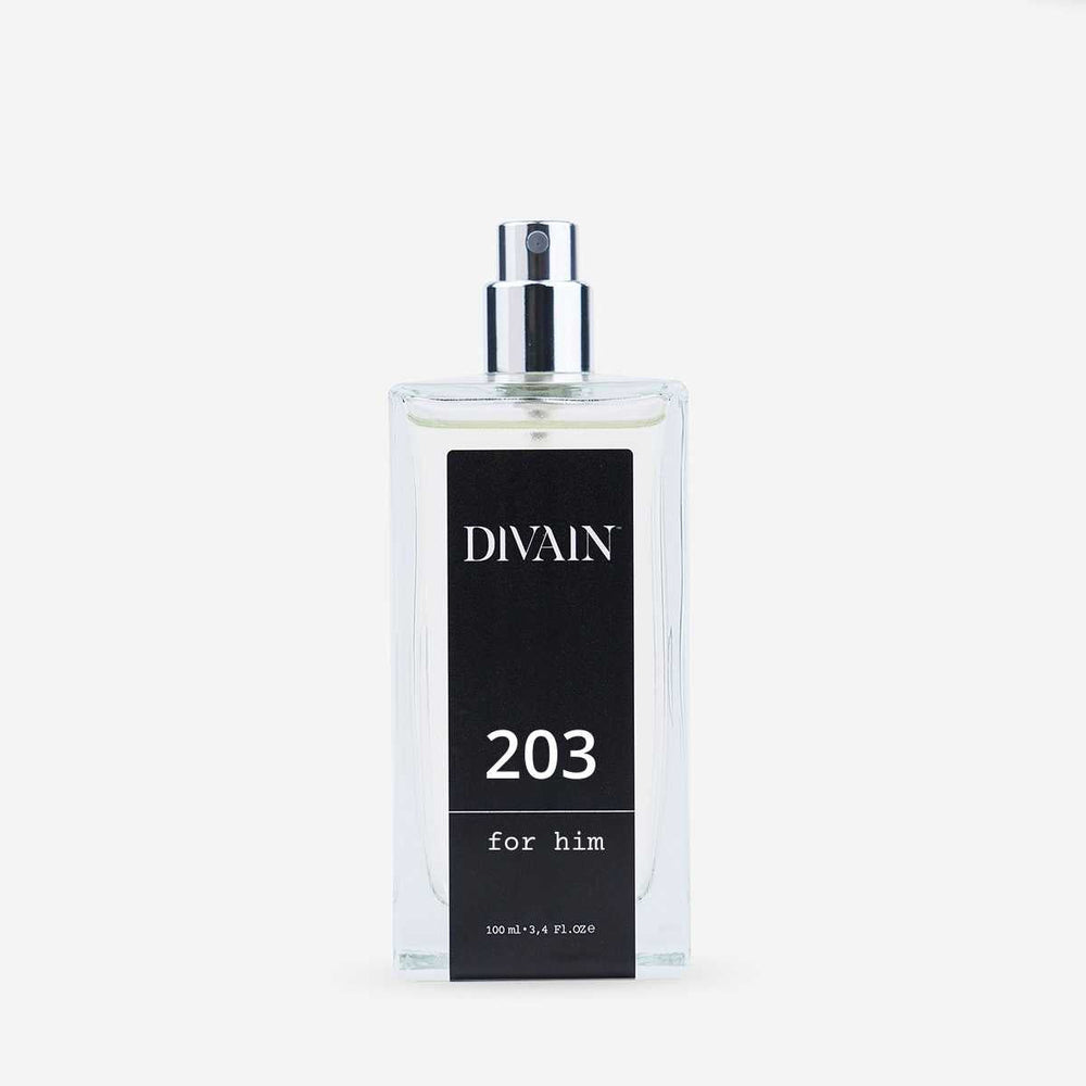 Fles van equivalent parfum voor heren divain-203